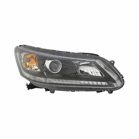 GEARED2GOLF Right Hand Headlamp Assembly for 2013-2015 Sedan Halogen Accord 2.4L GE1603849